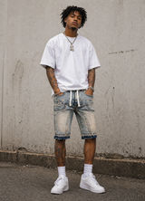 Premium Streetwear Shorts – Rhinestone Denim Spring Drop | Focus Jeans