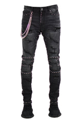 Sterling Distressed Denim - Black Wash