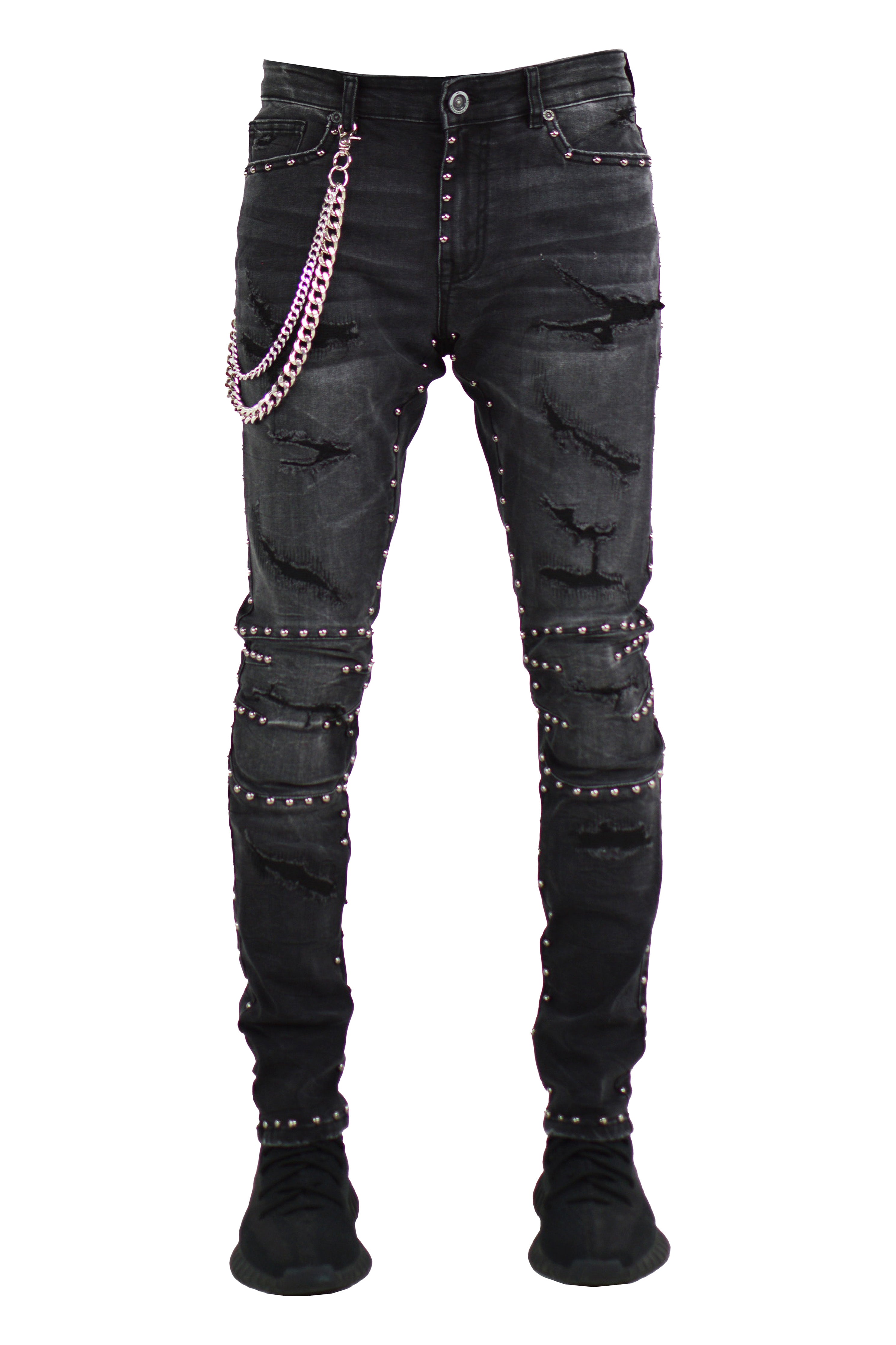 Sterling Distressed Denim - Black Wash