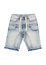 "Skittles" Jorts - Ice Blue