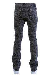 "Lazered" Stacked Denim - Shadow