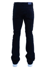 "Lazered" Stacked Denim - Onyx