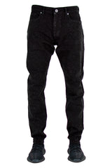 "Lazered" Distressed Denim - Onyx