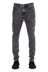 "Lazered" Distressed Denim - Shadow