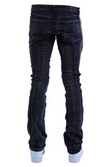 "Raceway" Stacked Denim - Black Wash
