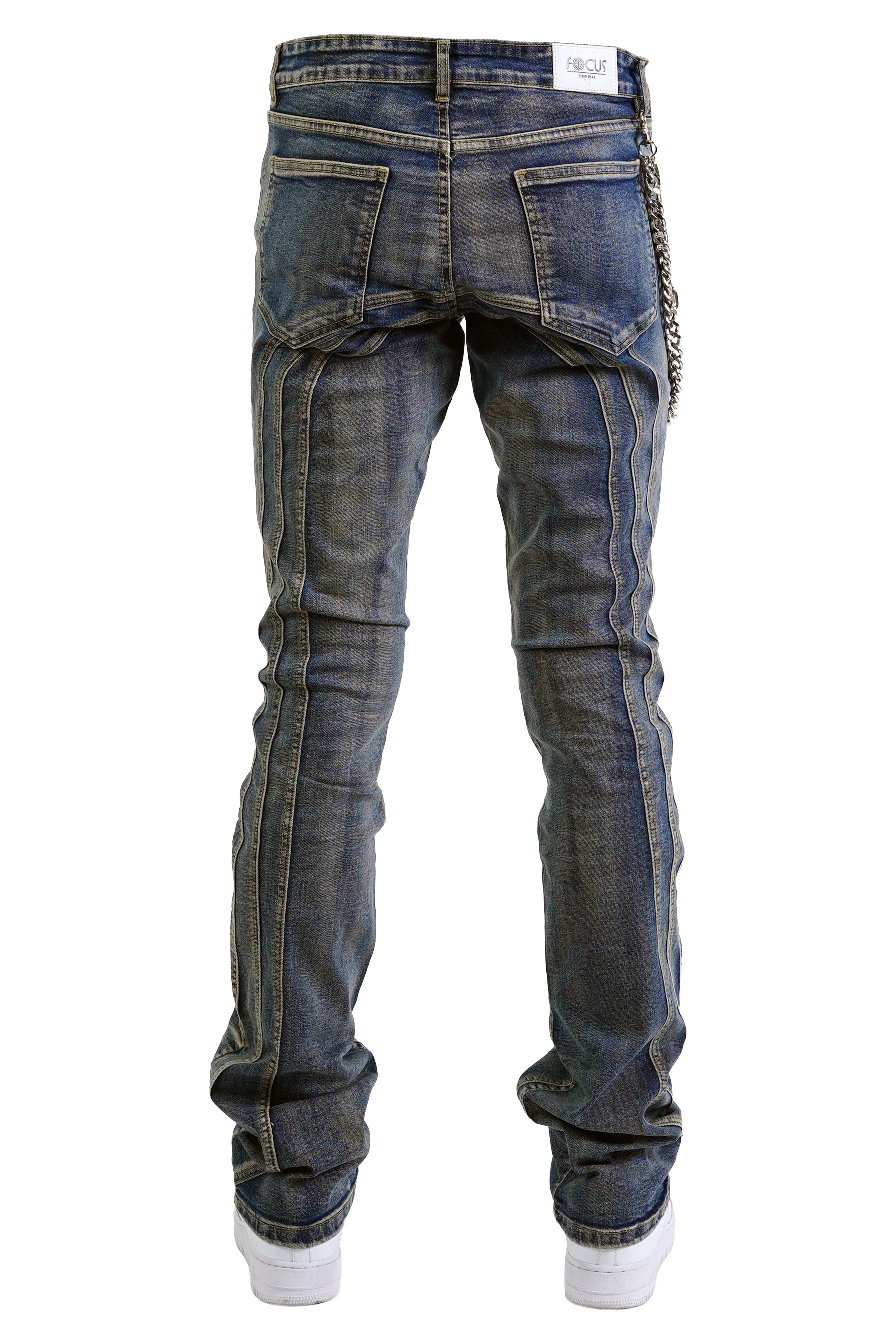 "Raceway" Stacked Denim - Vintage