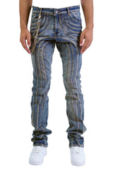 "Raceway" Stacked Denim - Vintage