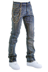 "Raceway" Stacked Denim - Vintage