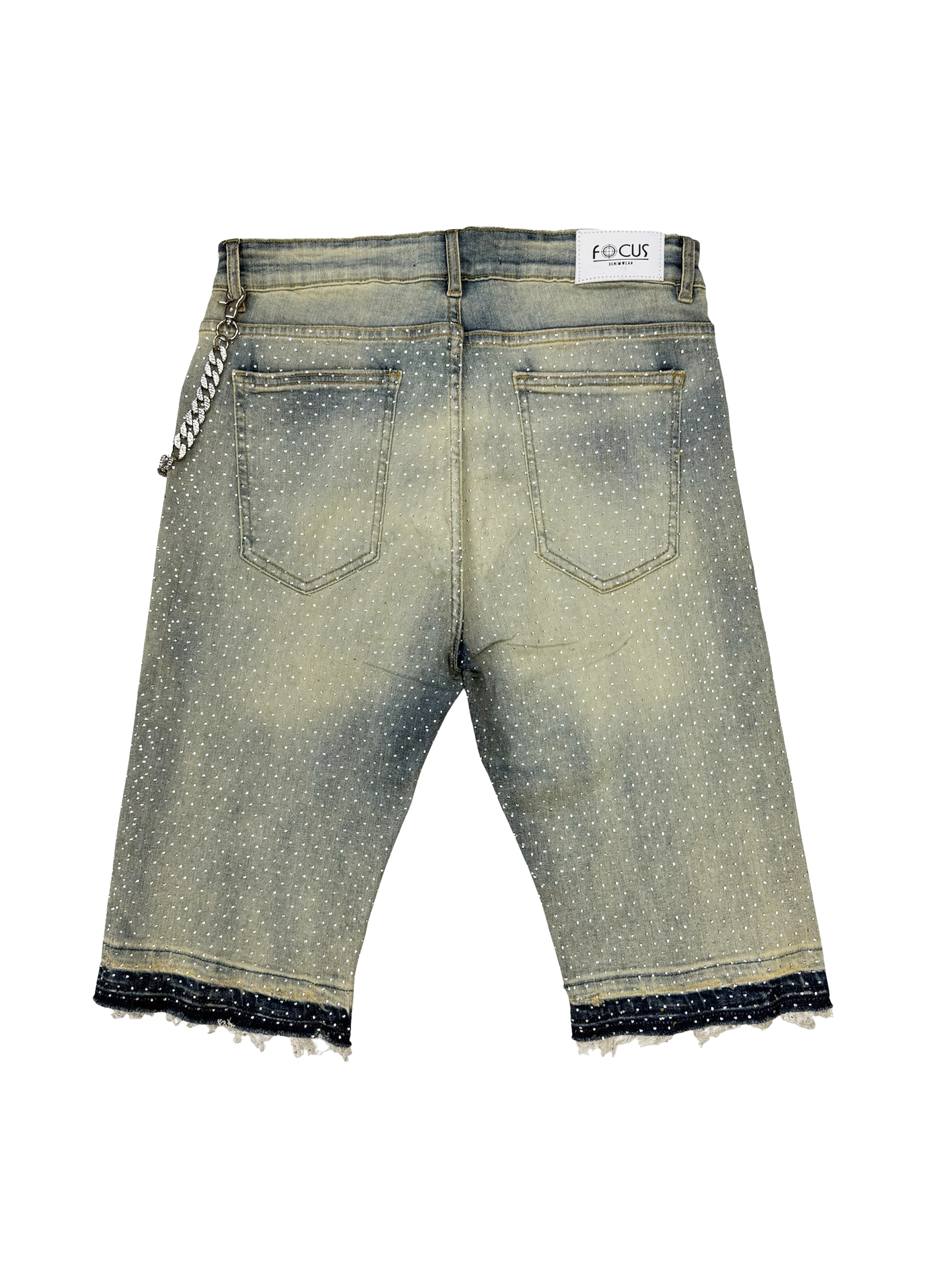 Rhinestone Jorts - Vintage