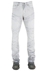 "Clean" Stacked Denim - Grey