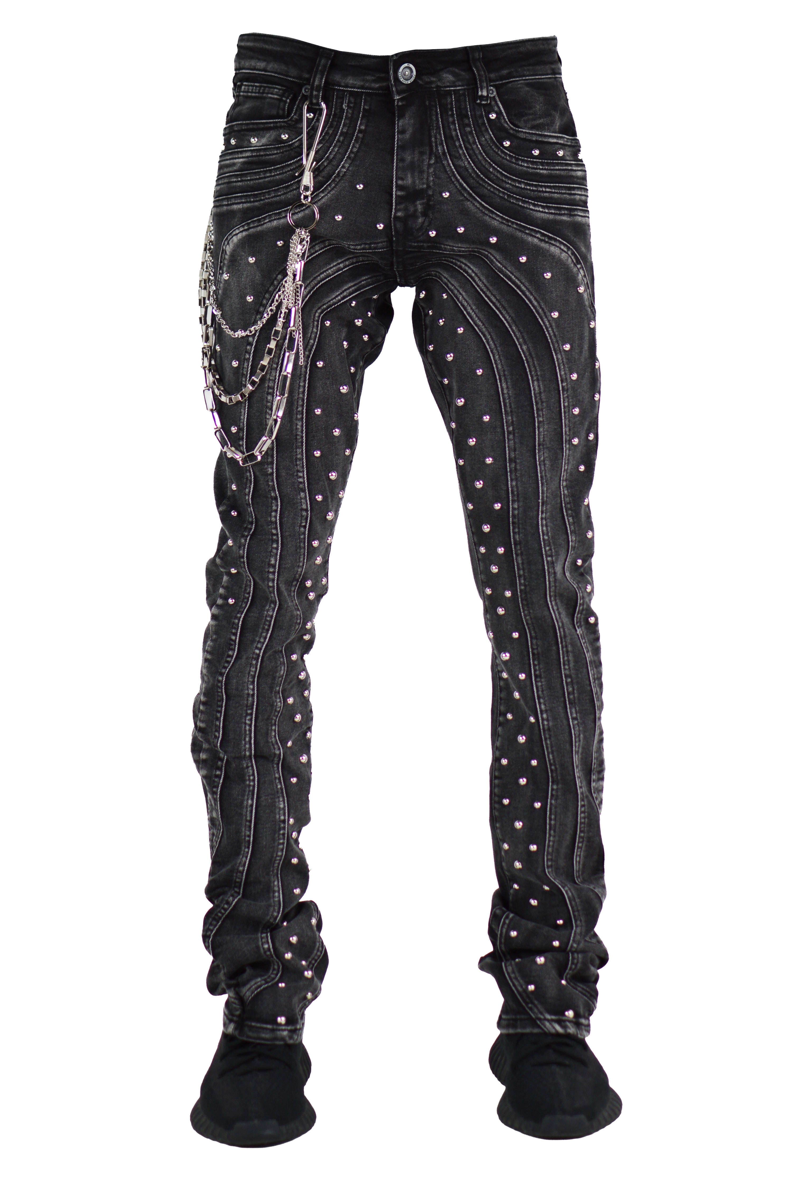 "Raceway" Stacked Denim - Shadow