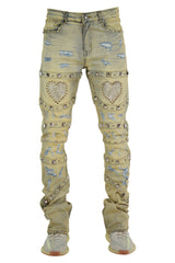 "Amore" Stacked Denim - Vintage