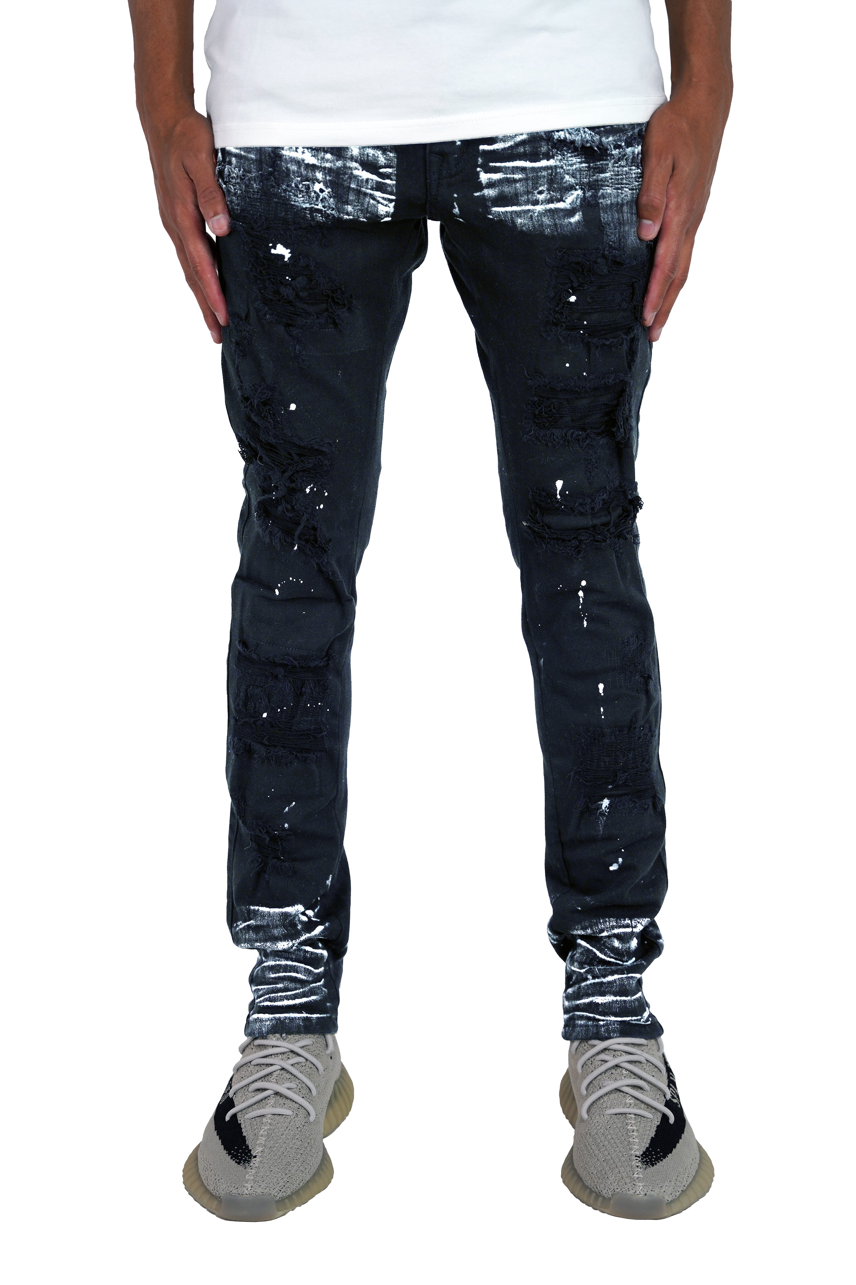 "Antidote" Distressed Denim - Black