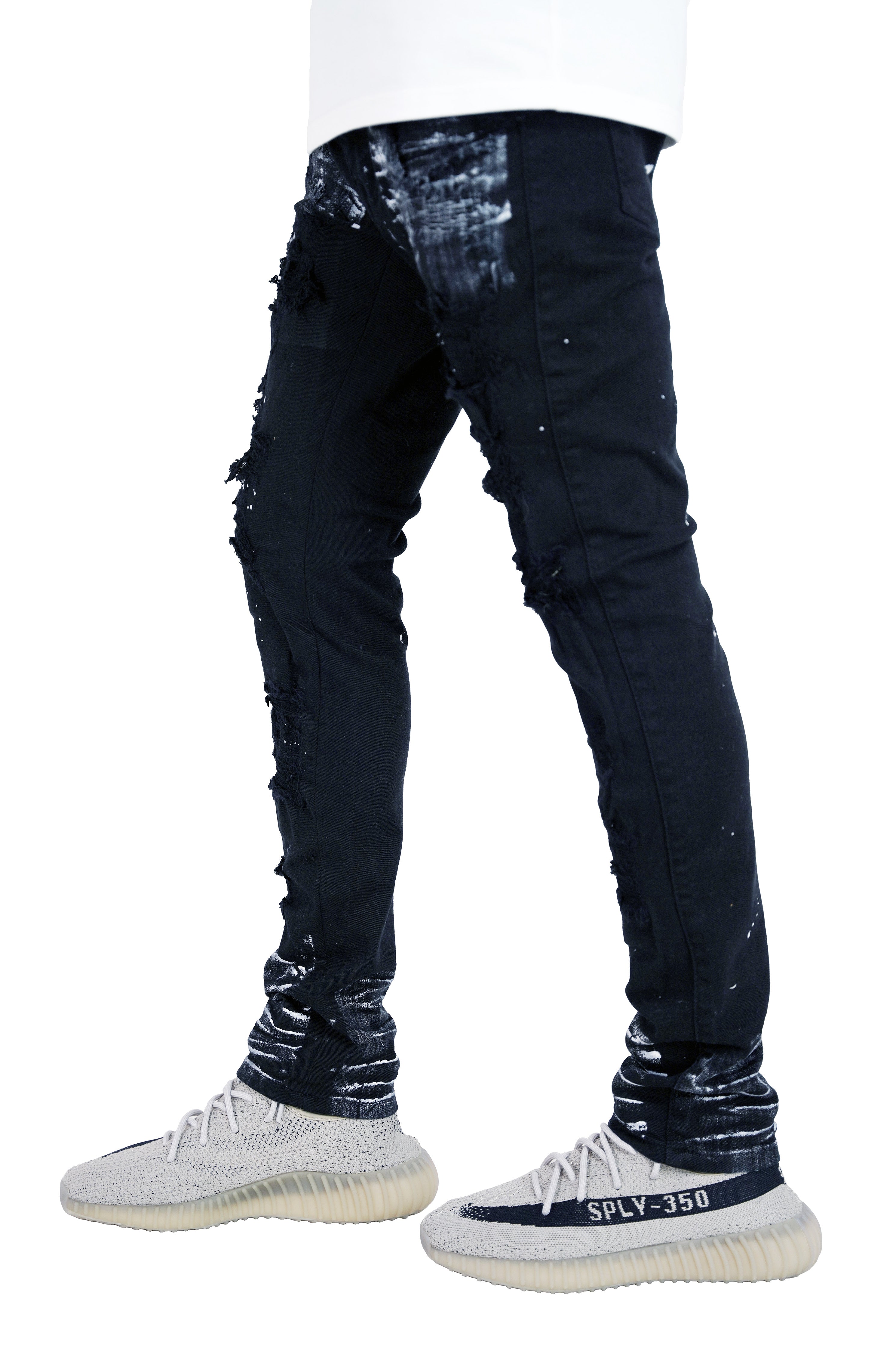 "Antidote" Distressed Denim - Black