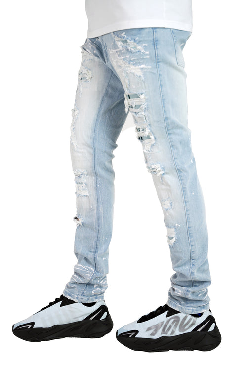 "Antidote" Distressed Denim - Lt Wash