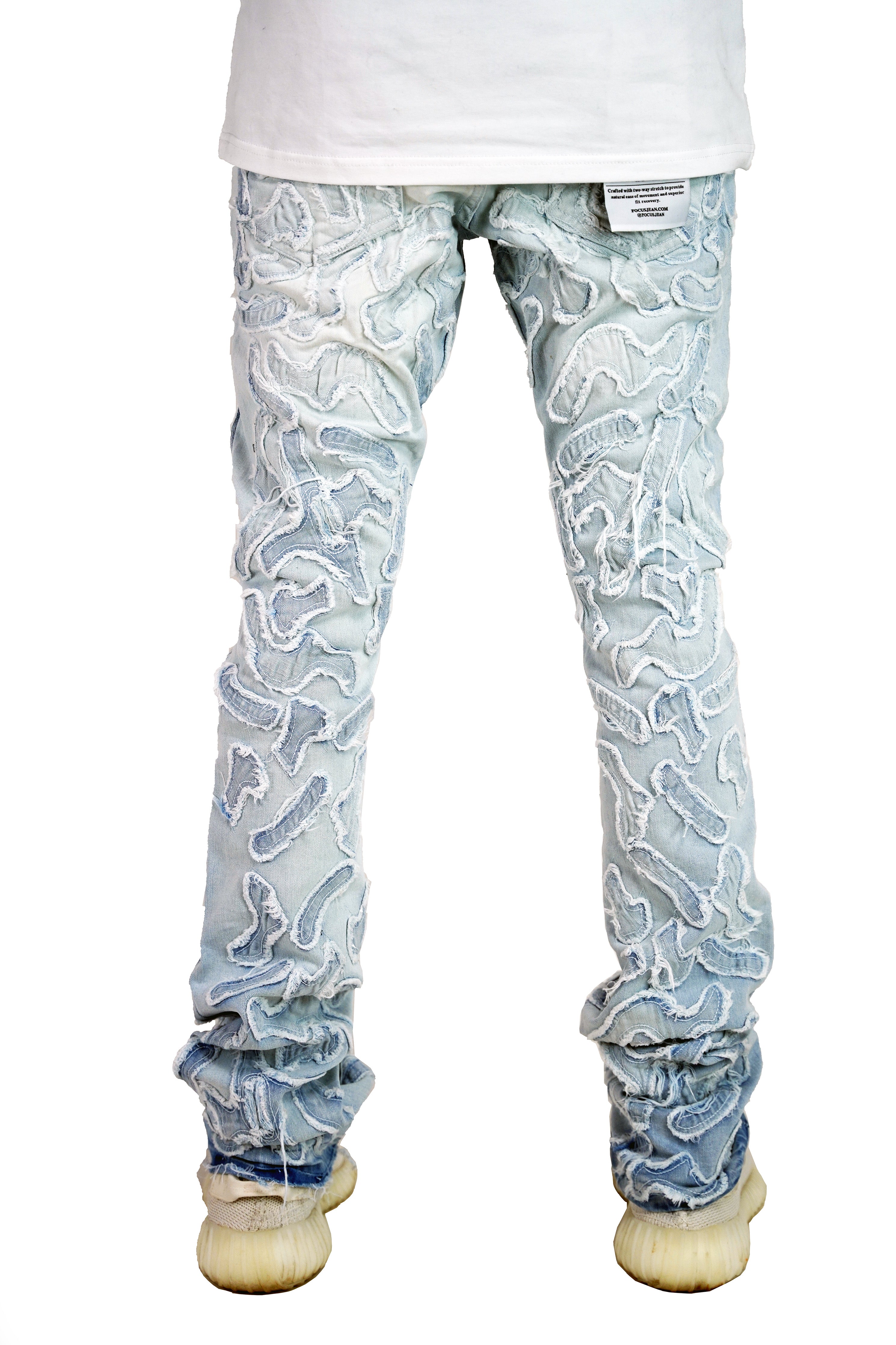 "Cactus" Stacked Denim - Light Wash