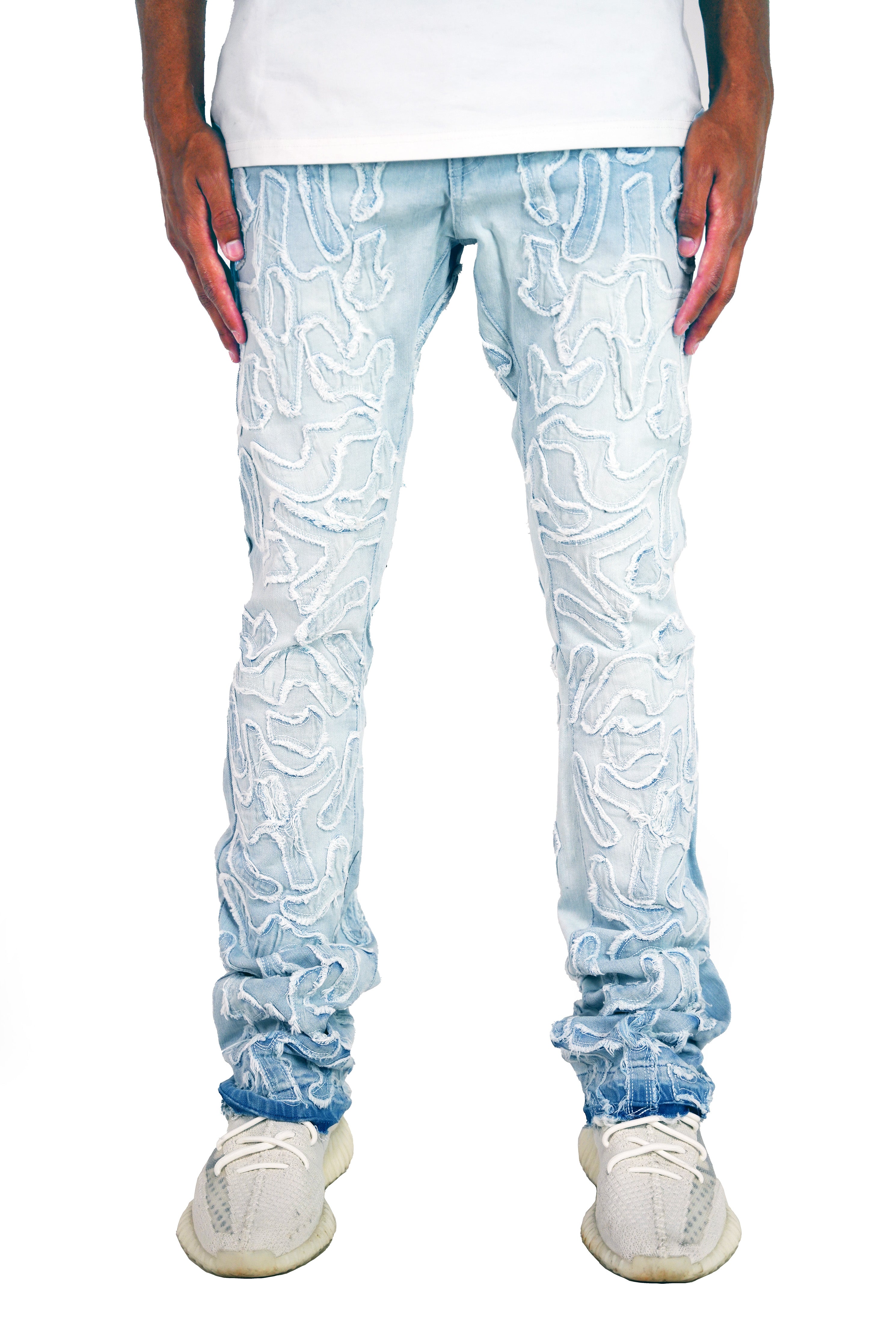"Cactus" Stacked Denim - Light Wash