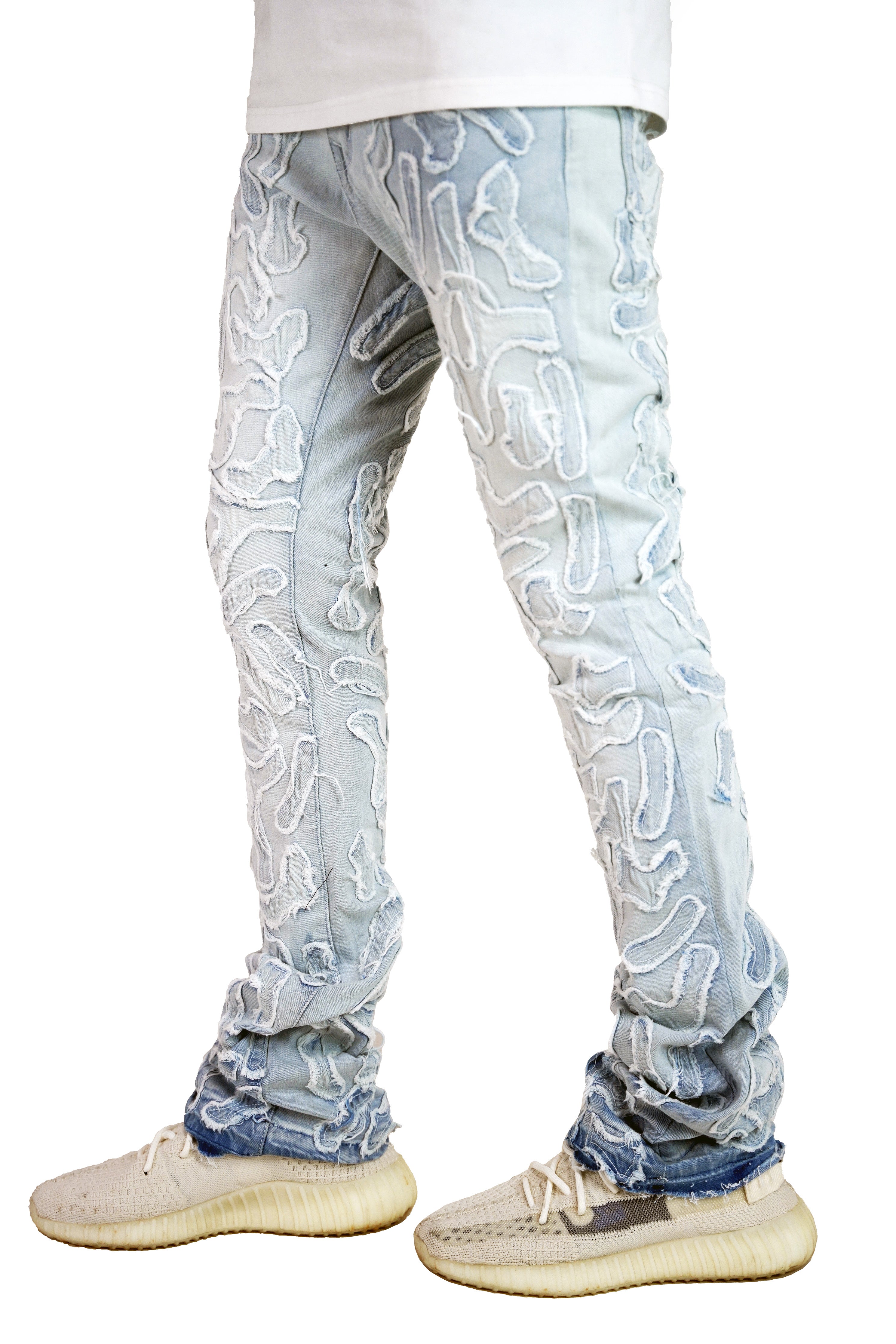 "Cactus" Stacked Denim - Light Wash