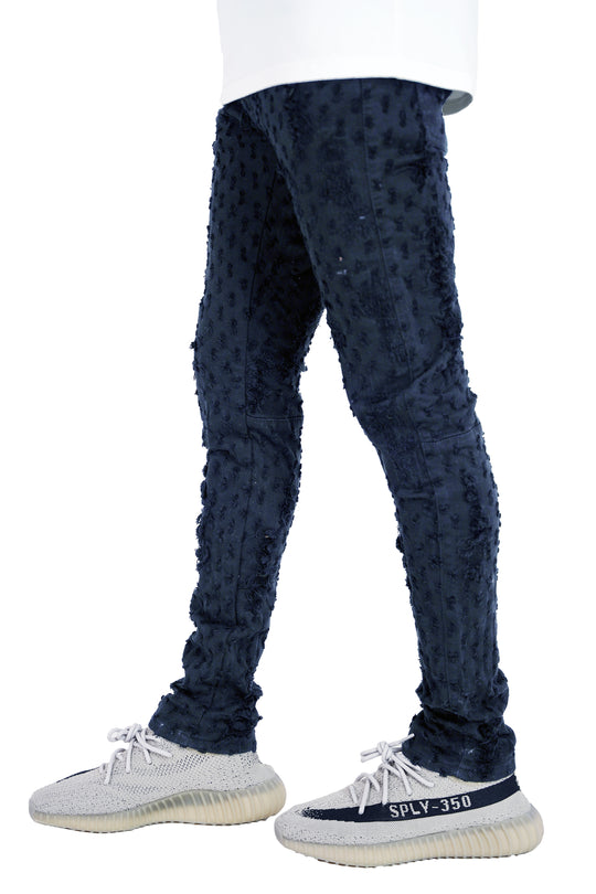 【HI FI FNK】(W) Dark Booutscut Banding Denim HI FI FNK】Sand Dark Wide Jeans (HI FI FNK/デニム・ジーパン
