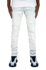 "Hellrazer" Distressed Denim - Lt Wash