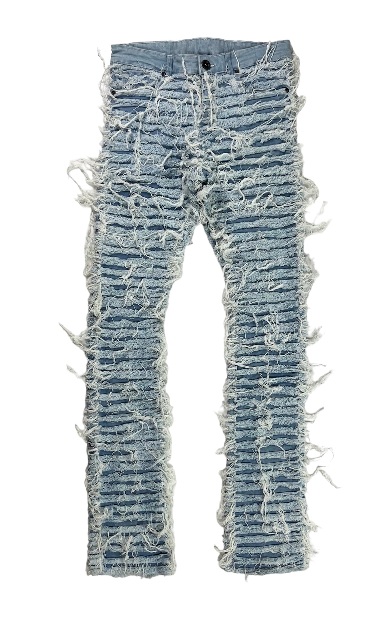 "Azuri" Debris Stacked Denim