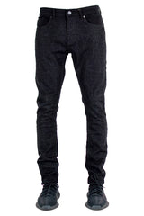 "Spider" Stacked Denim - Jet Black