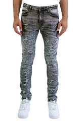 "Scab" Distressed Denim - Black Wash