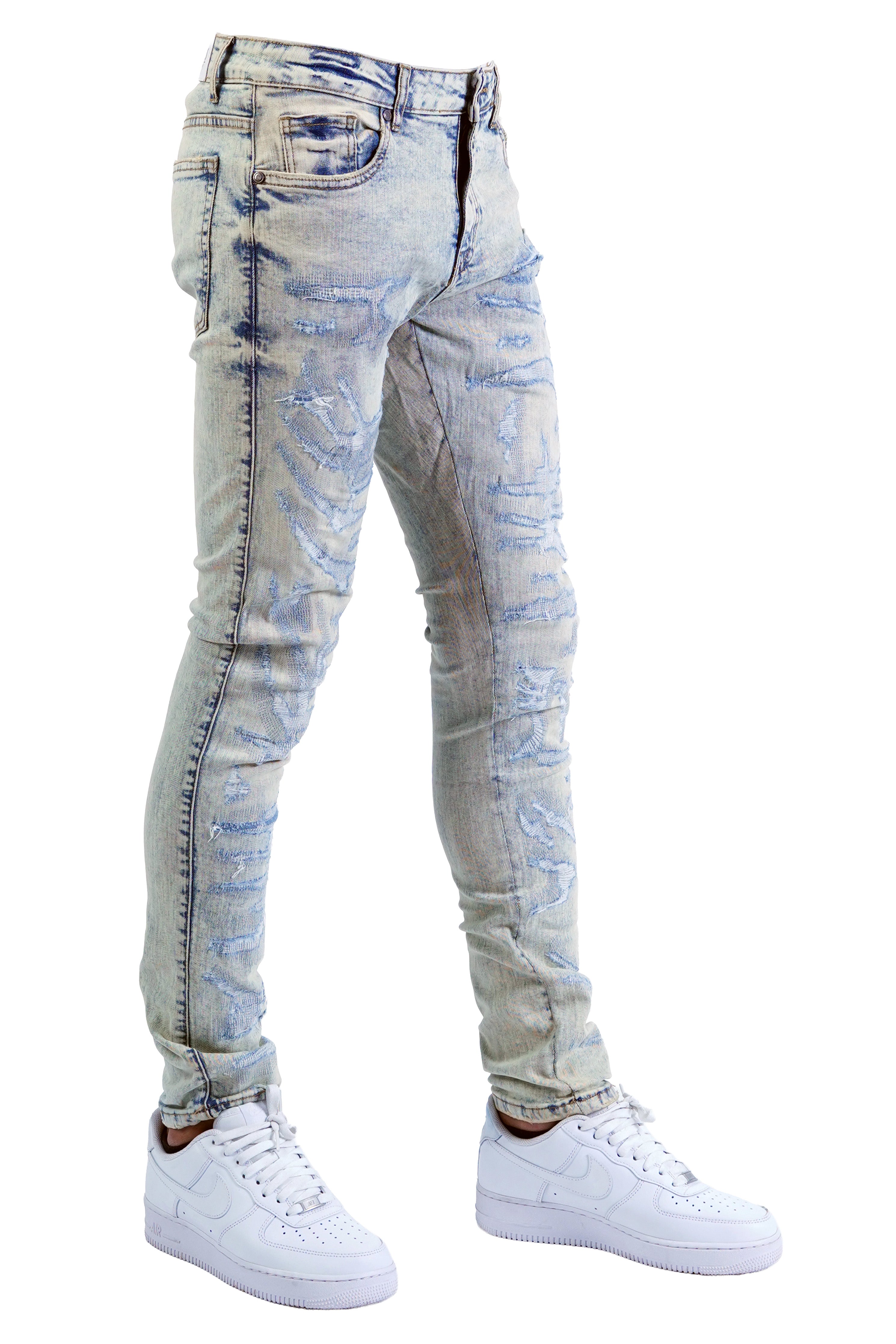 "Scab" Distressed Denim - Vintage