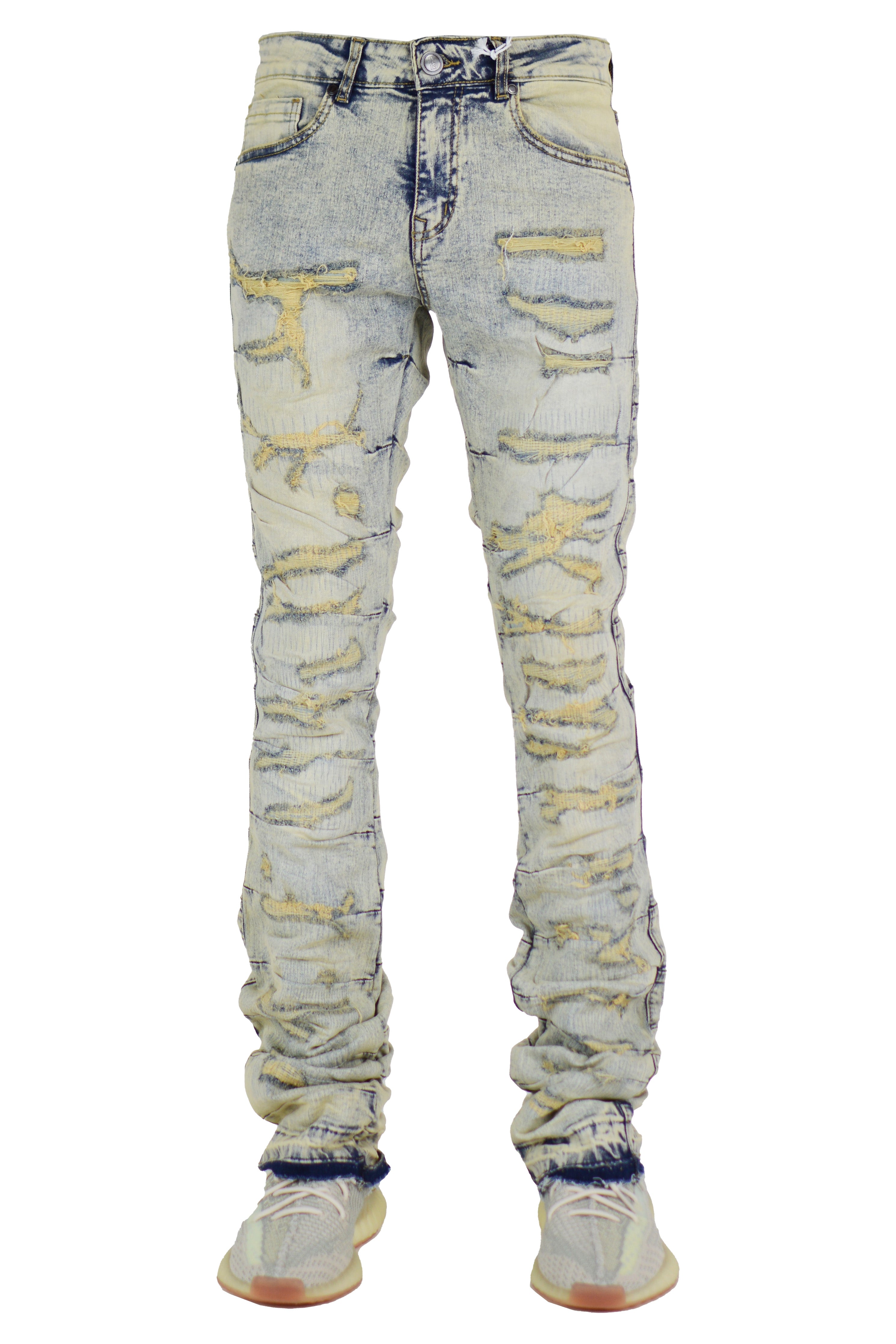 "Embellished" Stacked Denim - Vintage