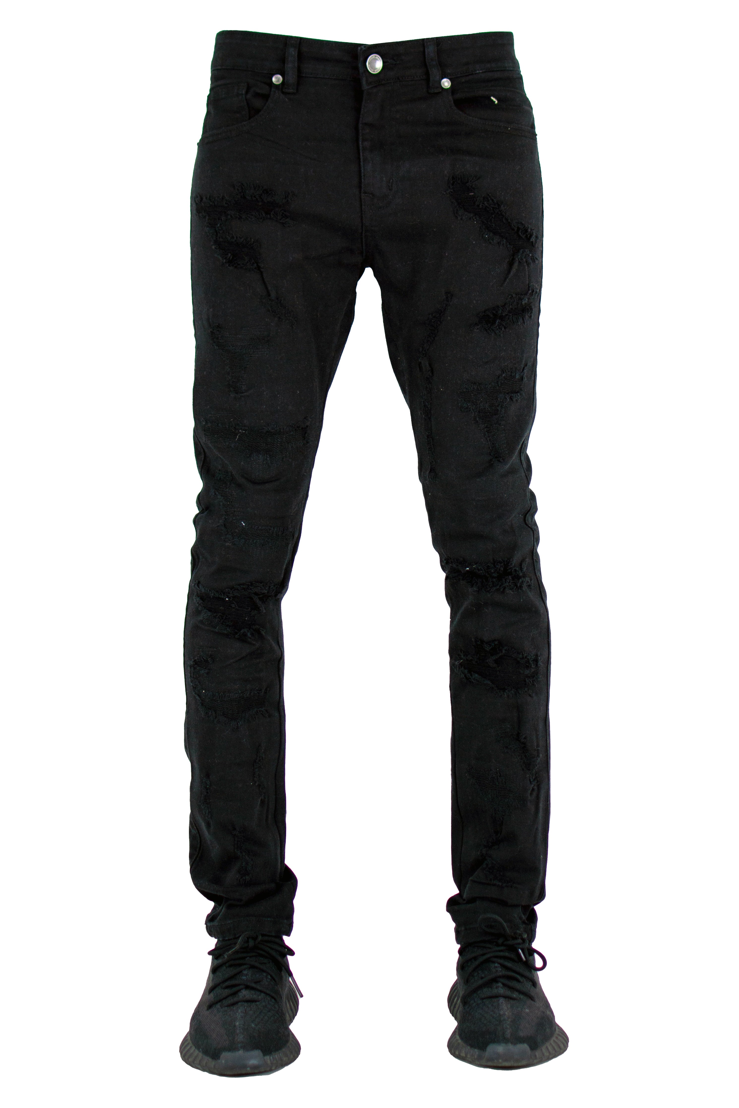 "Midnight Black" Skinny Denim - Black