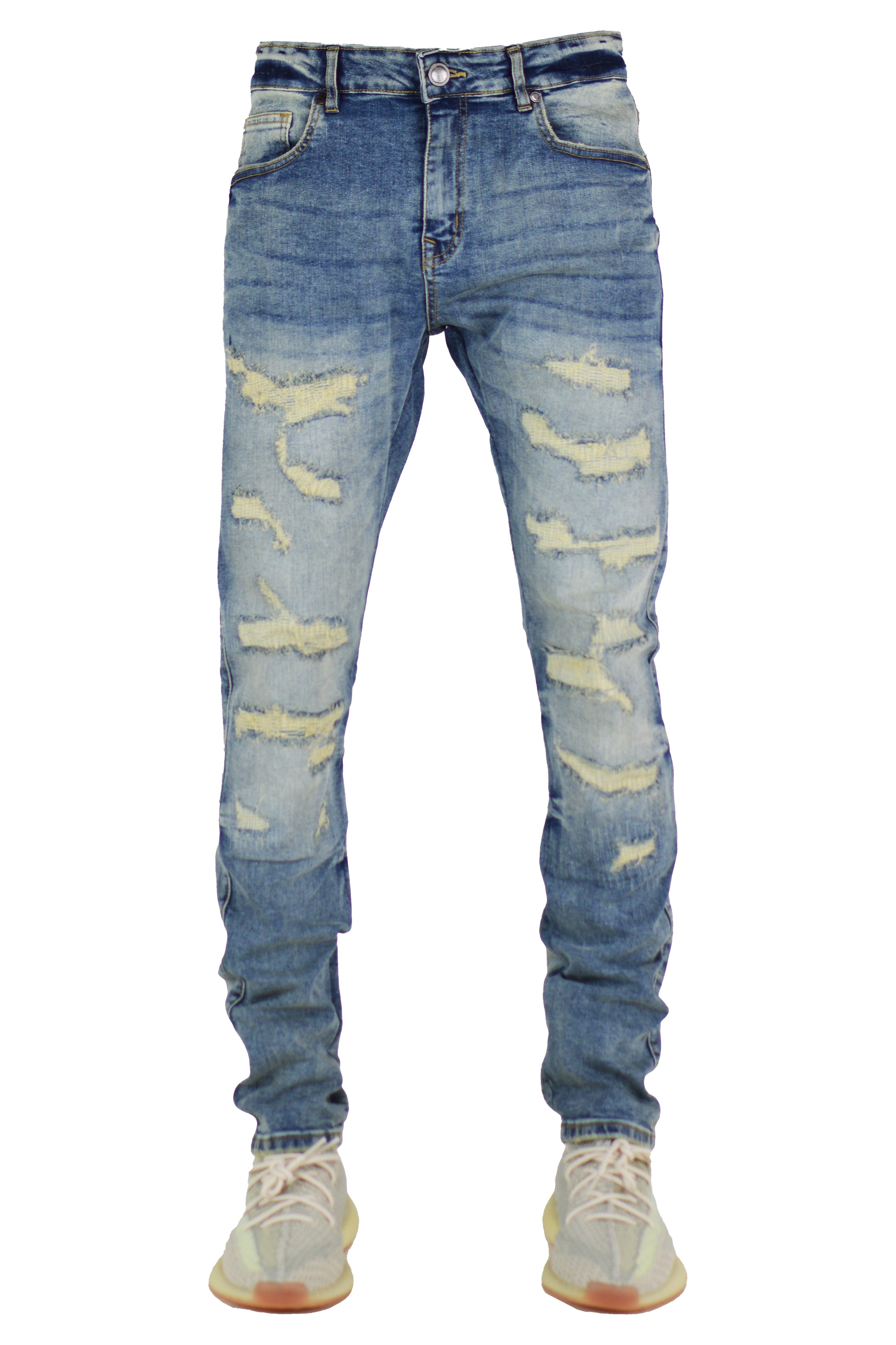 "Steel Blue" Skinny Denim - Vintage