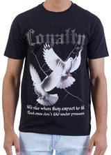 "Loyalty" Birds Tee Black