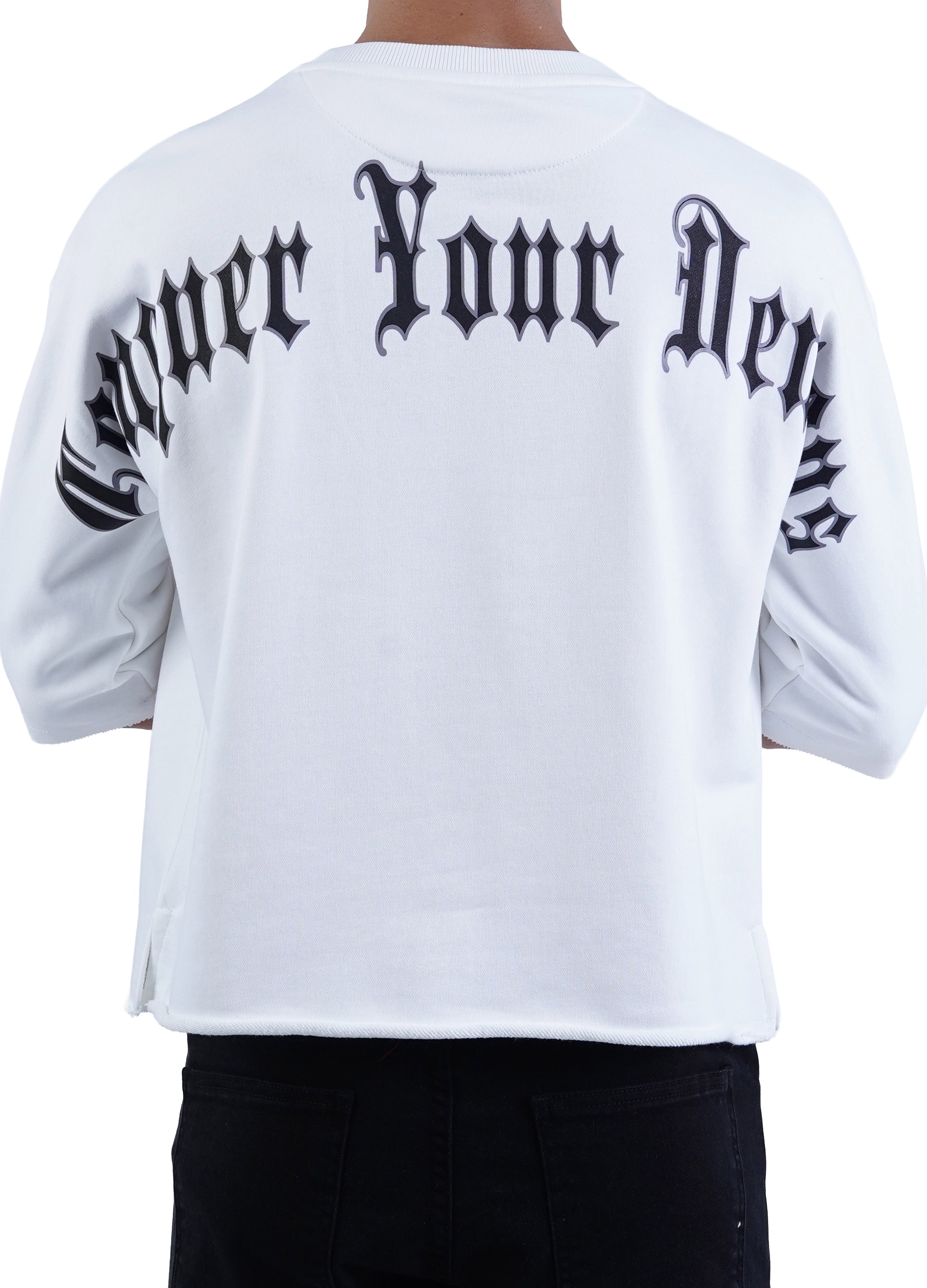 "Timeless" Cropped Tee White