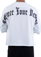 "Timeless" Cropped Tee White