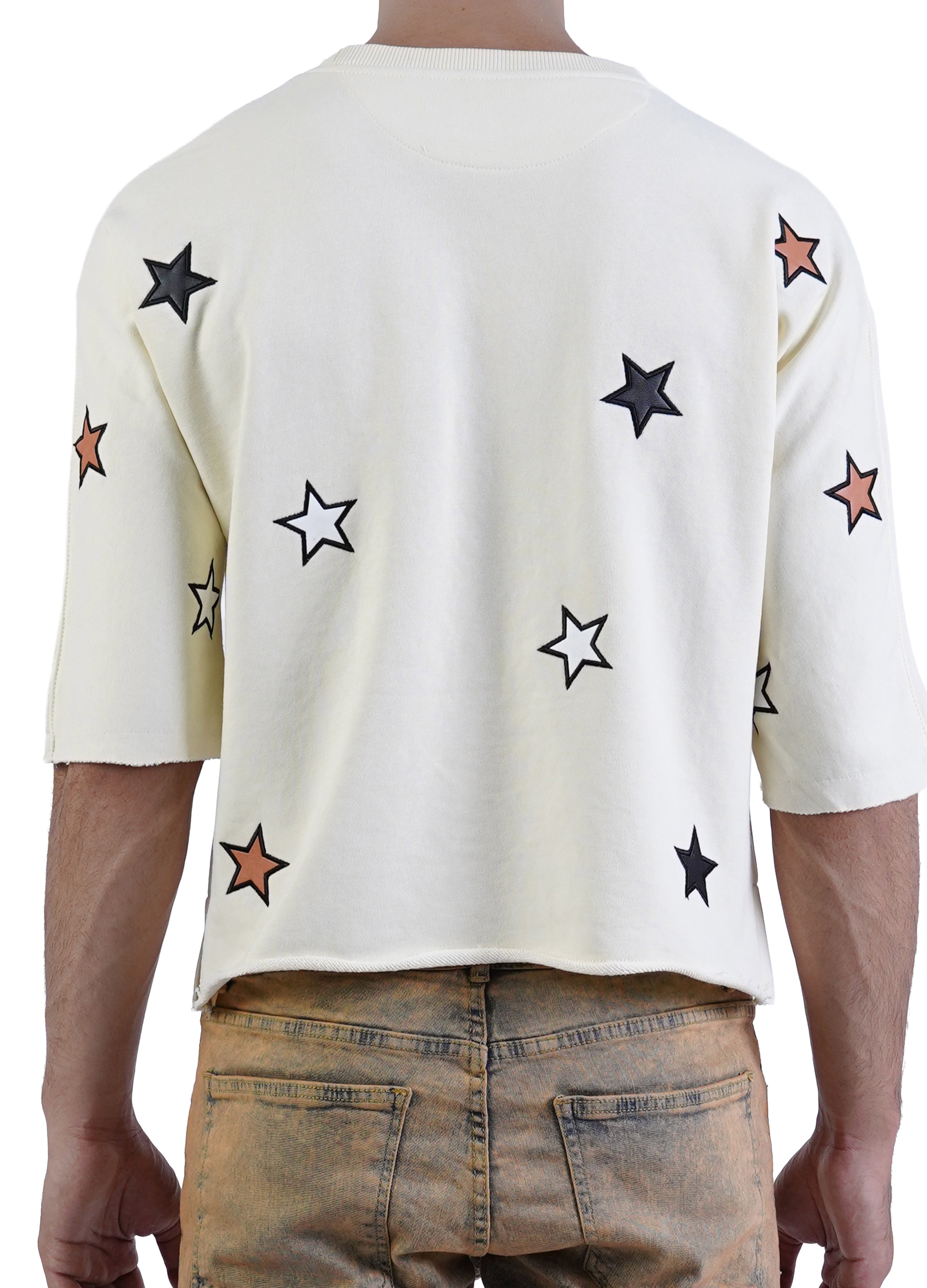 Cowboy Cropped Tee Ivory