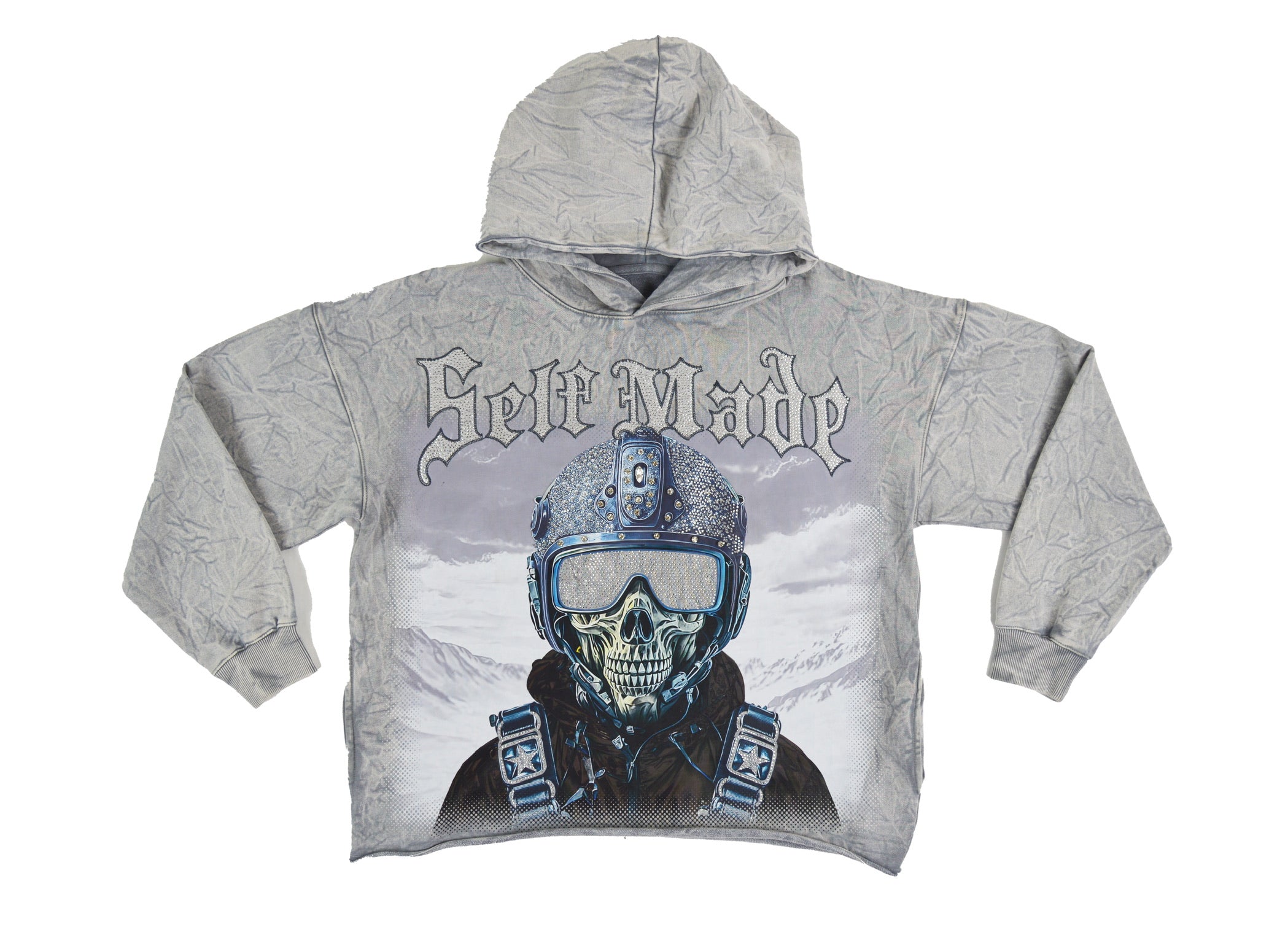 "Self Made" Skimo Hood - Stone Grey