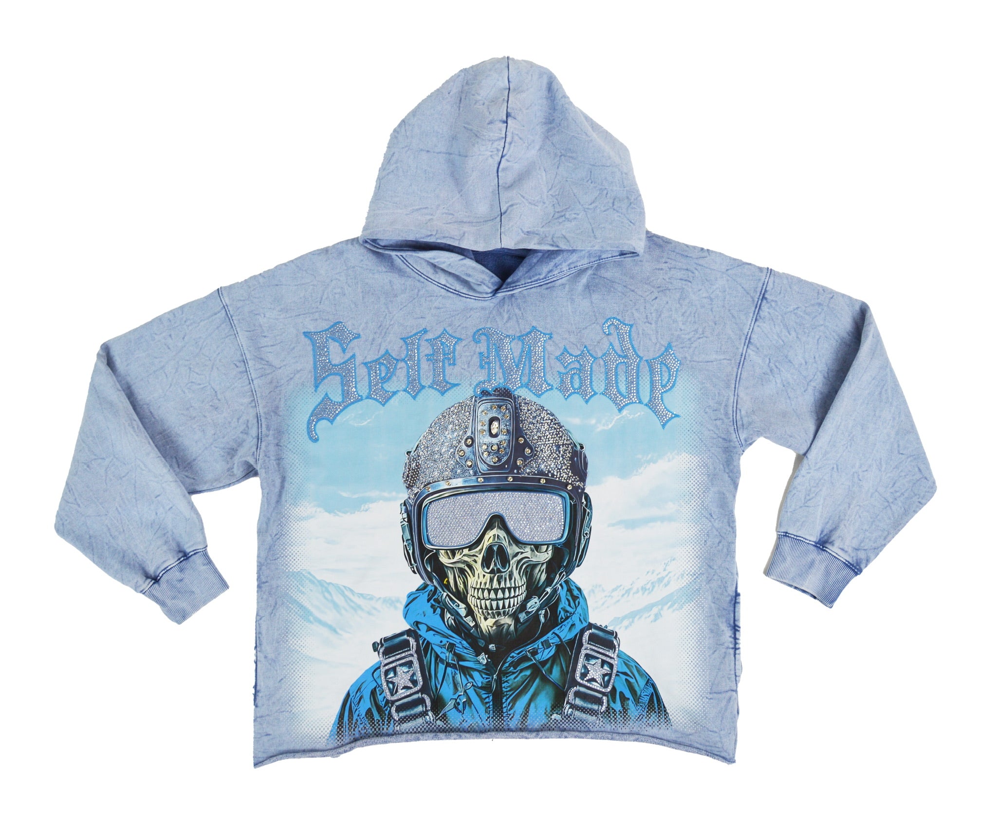 "Self Made" Skimo Hood - Icy Blue