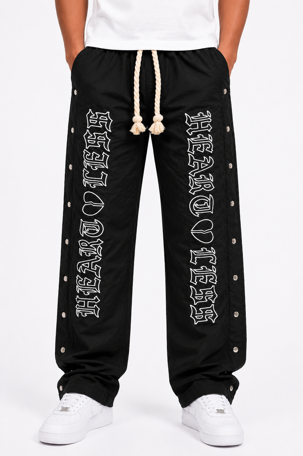 Heartless Nylon Pants - Black