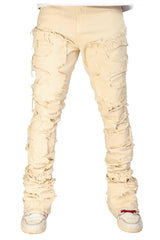 "SAND" Super Stacked Denim