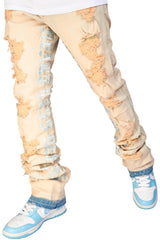 "Heartless" Stacked Denim - Desert Sky