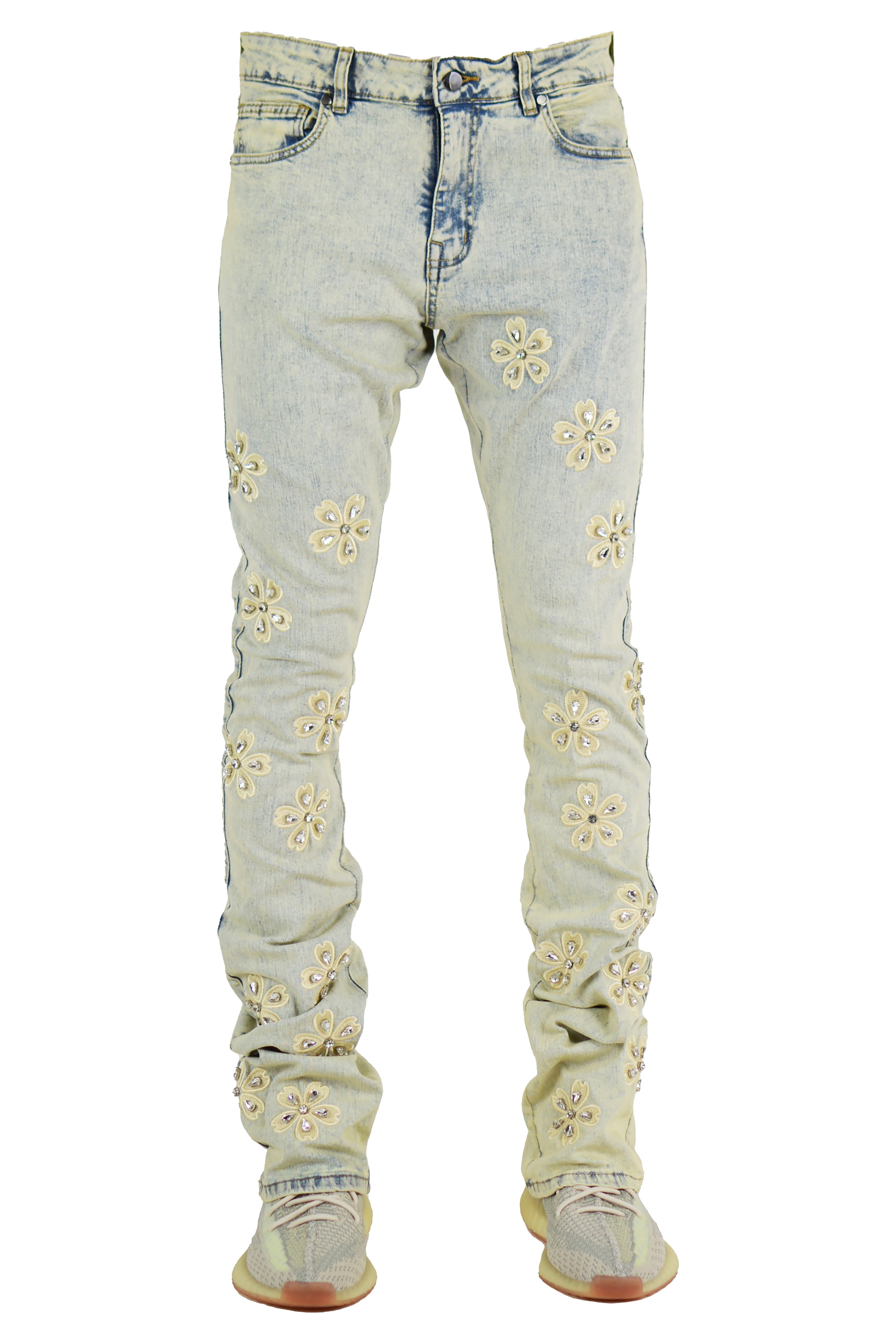 "Crystal" Stacked Denim - Vintage