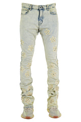 "Crystal" Stacked Denim - Vintage