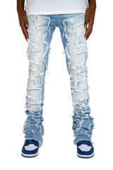 "Light Wash" Super Stacked Denim