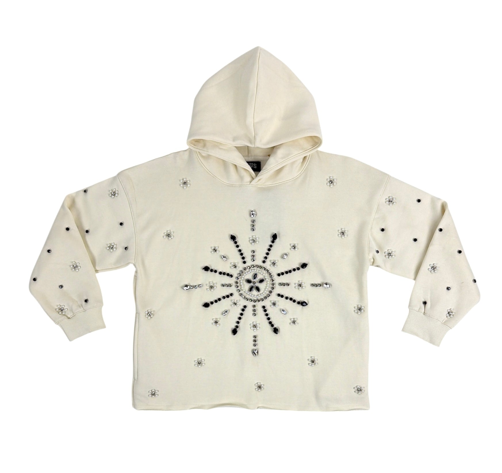 "Starburst" Hand-Made Hood - Ivory