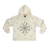 "Starburst" Hand-Made Hood - Ivory