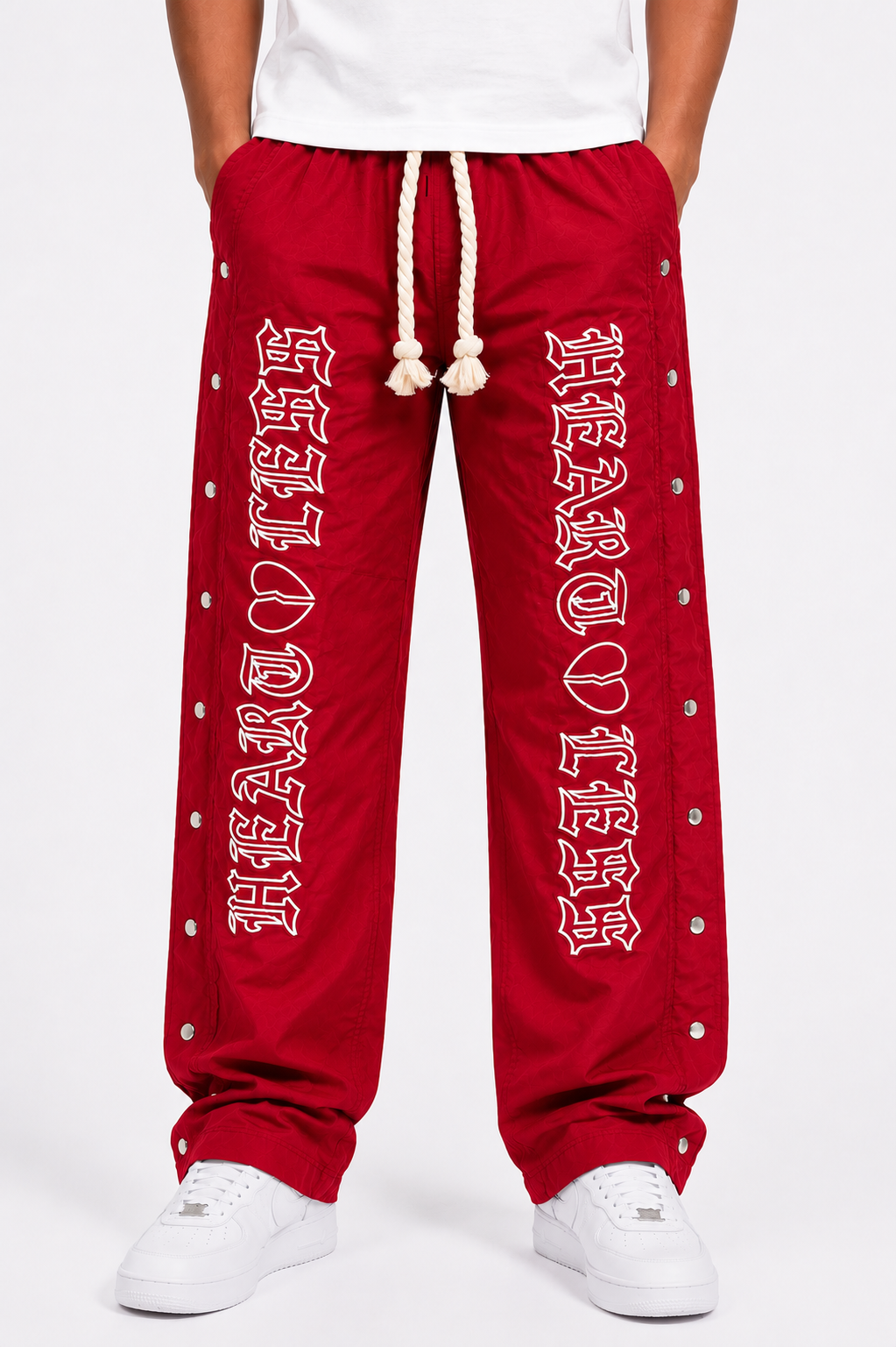 Heartless Nylon Pants - Red