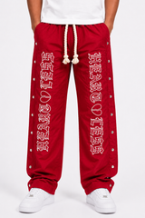 Heartless Nylon Pants - Red