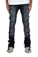 "Black Wash" Super Stacked Denim
