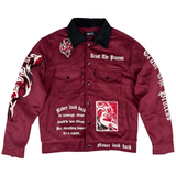 Suede Jacket - Burgundy
