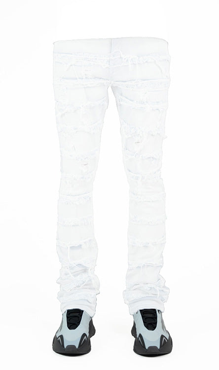 "Alabaster" Stacked Denim